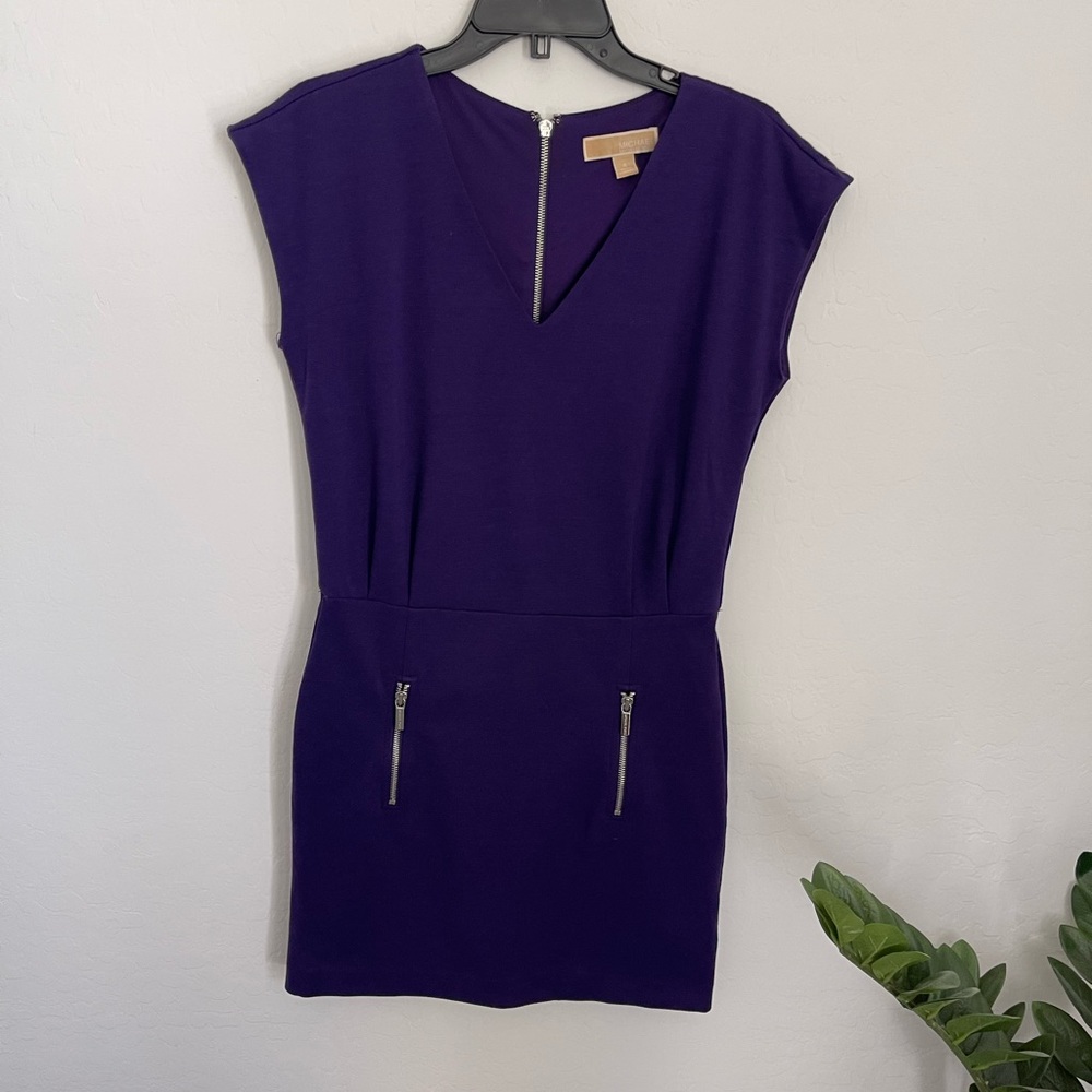 MICHAEL MICHAEL KORS Purple Mini Dress Size 4